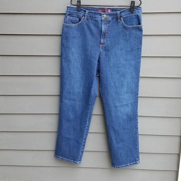 Gloria Vanderbilt Amanda Jeans Size 14 Short - Picture 1 of 9
